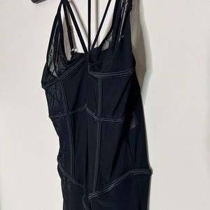 Large Black See through Net night out jumpsuit